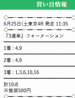 有料情報 的中